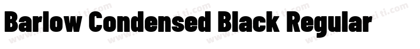 Barlow Condensed Black Regular字体转换